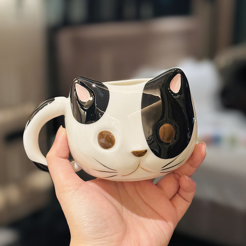 陶瓷可爱少女心萌猫马克杯