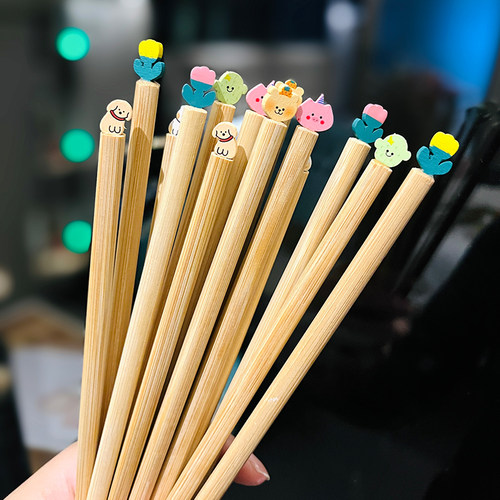 竹筷可爱卡通家用筷子