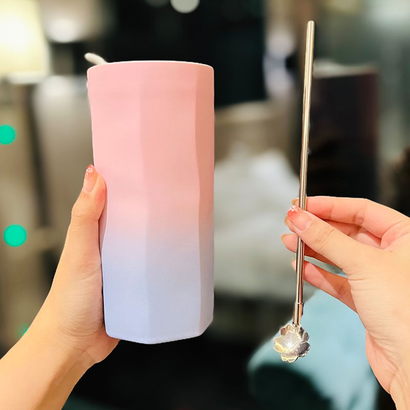 陶瓷双层隔热防烫马克杯图片