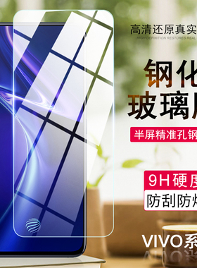 适用VIVO Y500 X300PRO Y78 Y77E Y52S S30 iQOO13 NEO9 Z10X精品X30半屏高清防爆手机透明钢化膜批发