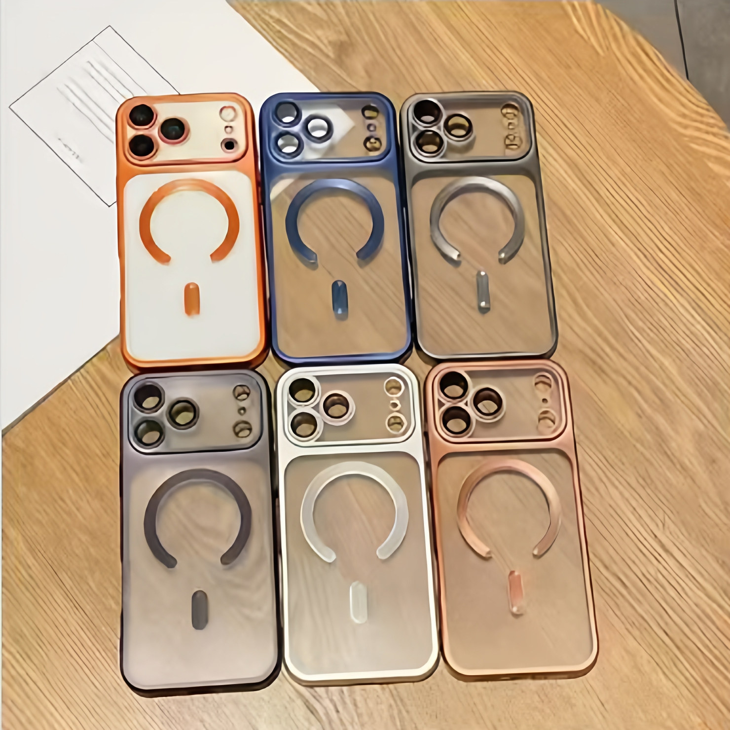 适用于苹果17PROMAX 16PRO iPhone15PROMAX/14/13大视窗磨砂雾面电镀哑光盾磁吸秒变17全包保护手机壳批发