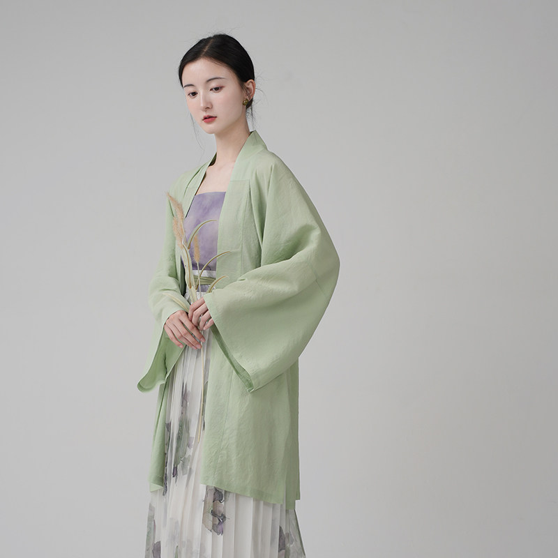 【up主专享】美色集「蒹葭」宋制汉服折领对襟衫春夏女