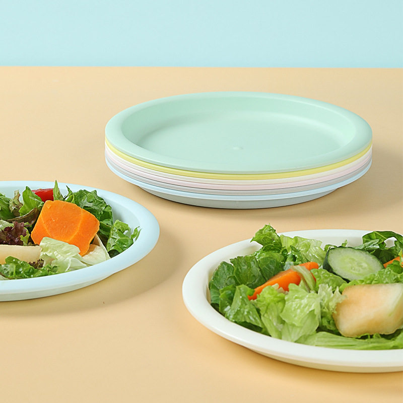 环保餐盘6件套ins高颜值幼儿园食堂家用露营餐盘套装定制塑料转盘,餐饮具,盘,淘宝优惠券,粉丝福利购,淘宝优惠卷