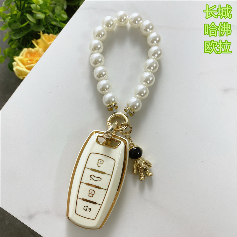 哈弗h6欧拉黑猫好猫白猫钥匙套女