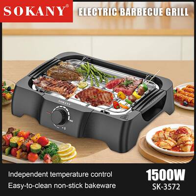 出口SOKANY3572电烤炉家用烧烤架烧烤炉ELECTRIC BARBECUE GRILL