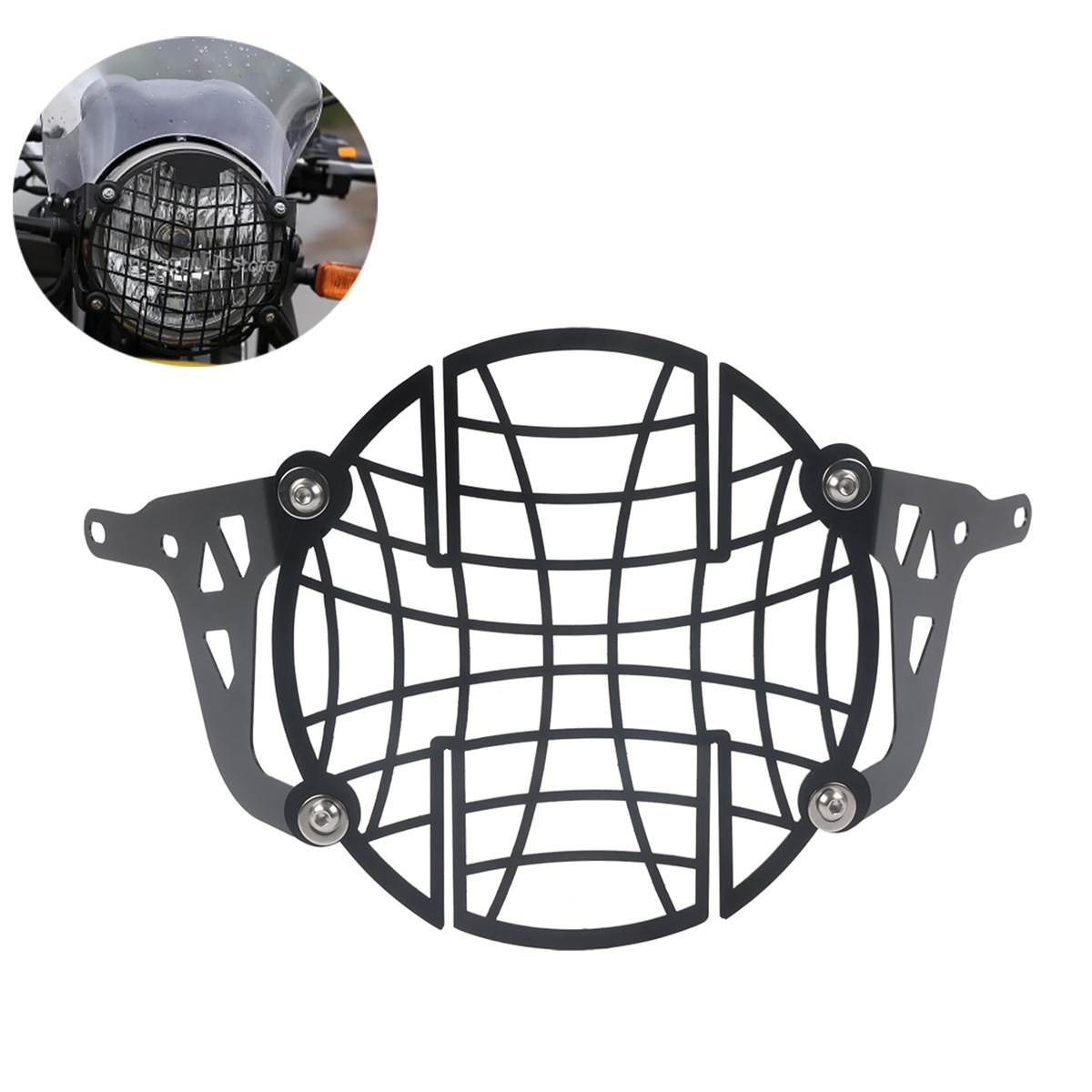 适用于Royal Enfield Himalayan411 400摩托车大灯护罩大灯罩