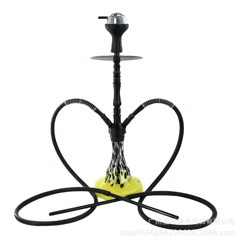 阿拉伯水烟套装 酒吧水烟壶shisha大号双管hookahKTV水烟配件