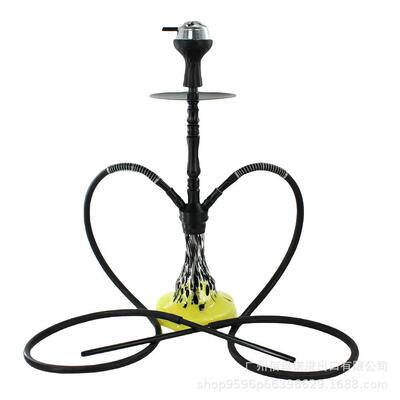 阿拉伯水烟套装 酒吧水烟壶shisha大号双管hookahKTV水烟配件