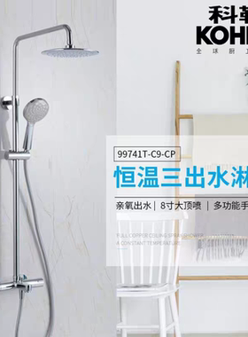 科勒齐悦K-99741T/99742T/45352T/23125T卫生间恒温淋浴花洒套装