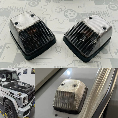 适用于奔驰G55G63G500AMG 机盖灯罩 前转向灯 前示宽灯 大G车头灯