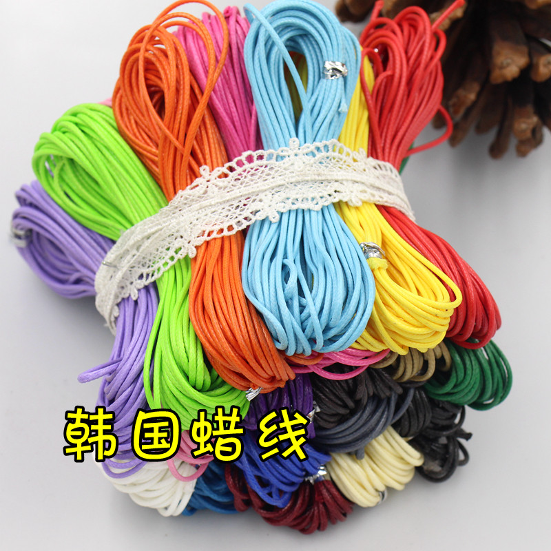 材玩蜡皮绳串珠材料1.韩国