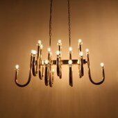 全铜后现代轻奢水晶吊灯创意设计师酒店卧室客厅餐厅玄关楼梯吊灯