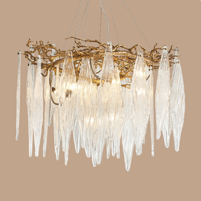 后现代风圆形美式艺术树枝吊灯