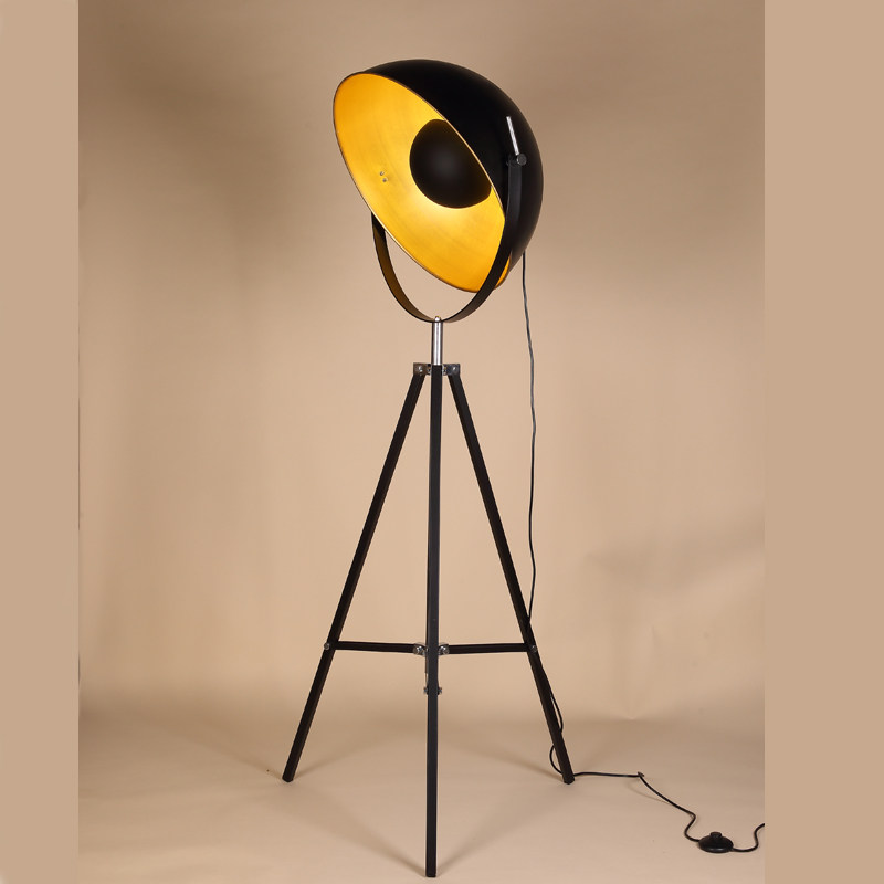 北欧后现代美式客厅卧室样板间设计师复古工业风船长落地灯