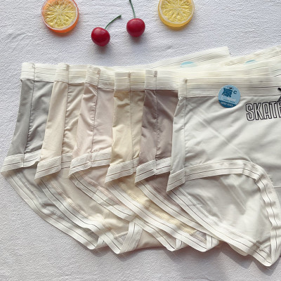 粉岱净小姐超薄飘飞冰丝女三角裤