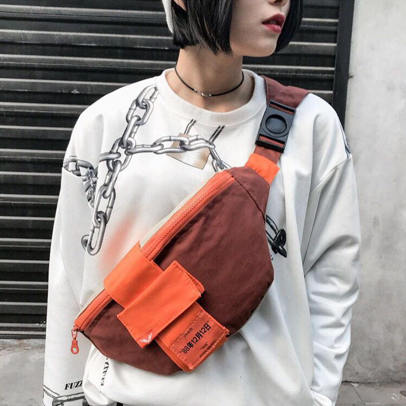 Breast pack female tide ins street Hip hop Versatile leisure time new pattern canvas One shoulder Small satchel Waist pack Chaopai Messengerin the Leather/Lady bags/Men's bag, Chest pack category - from Buy2taobao.com to provide professional Taobao agent buy service
