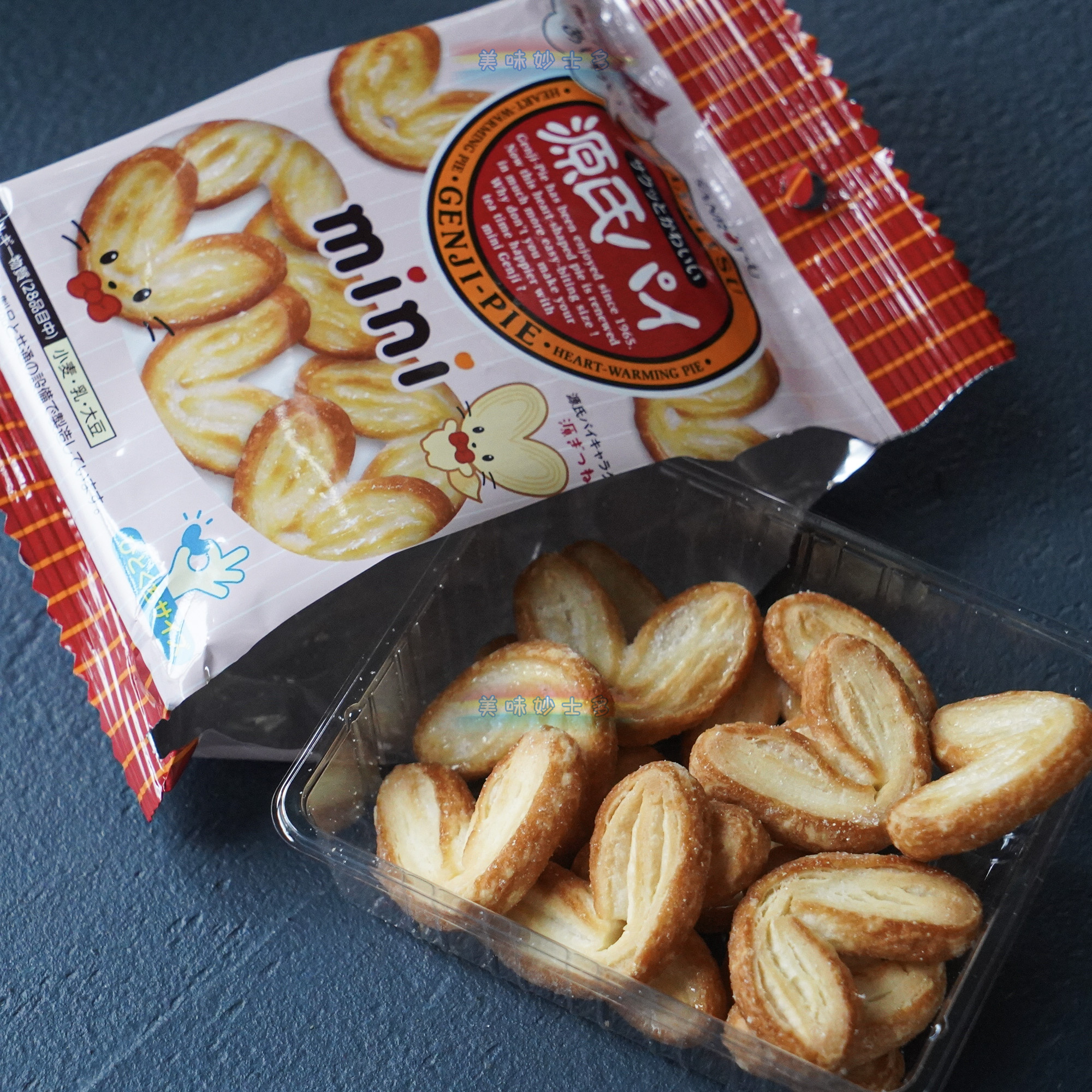 日本三立 sanritsu源氏奶油乳酸菌味蝴蝶酥饼38g香酥可口临期清仓