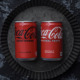 小罐 含糖汽水160ml 日本CocaCola可口可乐 0卡0蔗零度碳酸饮料