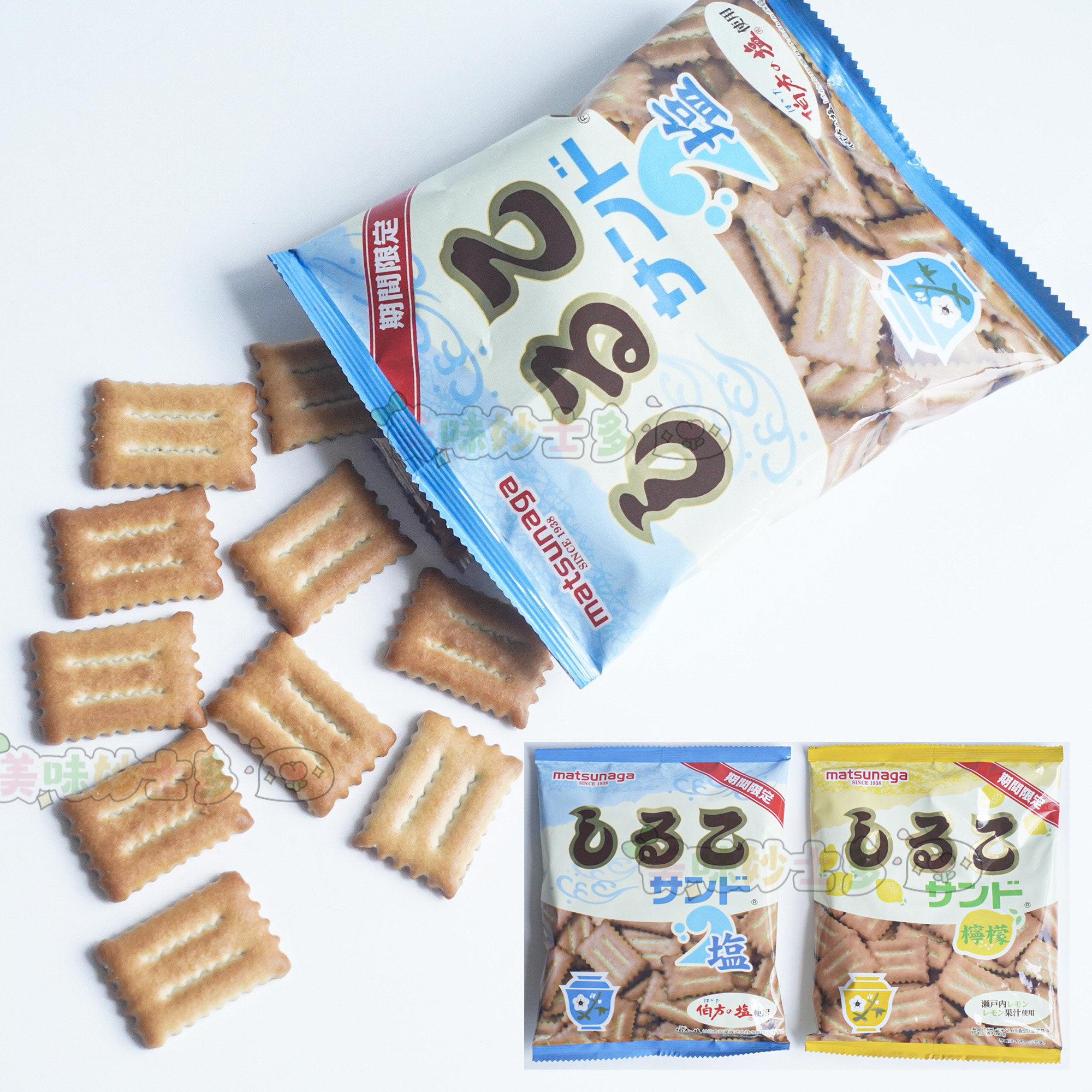 日本松永制果 草莓味红豆夹心饼干55g儿童休闲经典零食 原装进口
