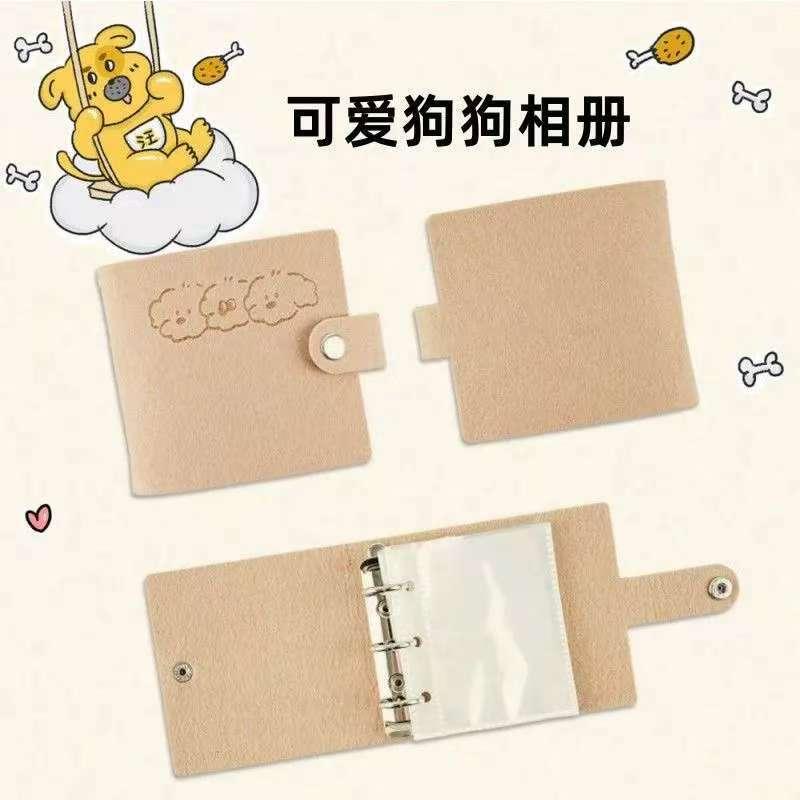拍立得3寸照片相册 单格迷你毛毡活页卡册纪念本追星爱豆小卡收纳