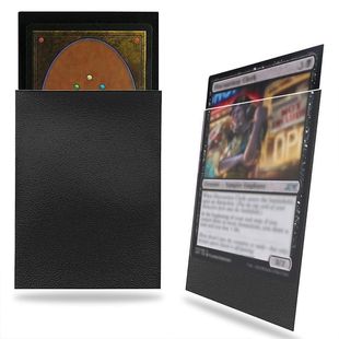 万智牌卡套20丝宝可梦ptcg牌套平口高透纯色保护套游戏王火影外套