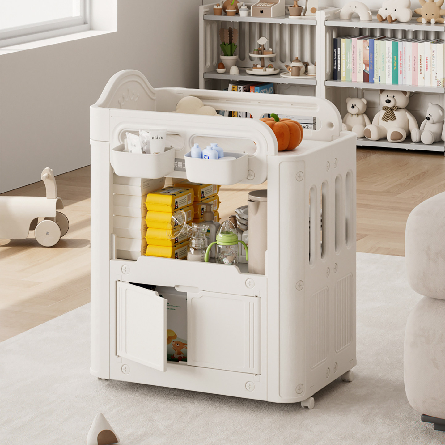 乐婴坊尿布台宝宝护理台新生婴儿床多功能移动换尿布幼儿洗澡台,住宅家具,婴儿床,淘宝优惠券,粉丝福利购,淘宝优惠卷