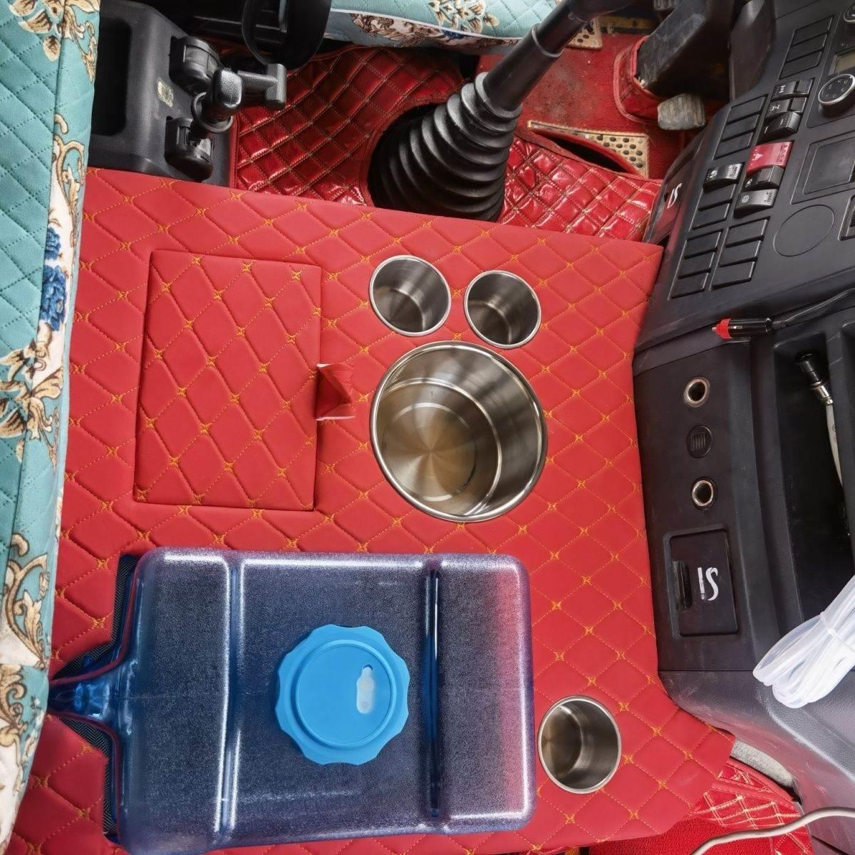 大货车暖壶架德龙X3000水壶架子专用配件热水器暖瓶水杯架茶壶座