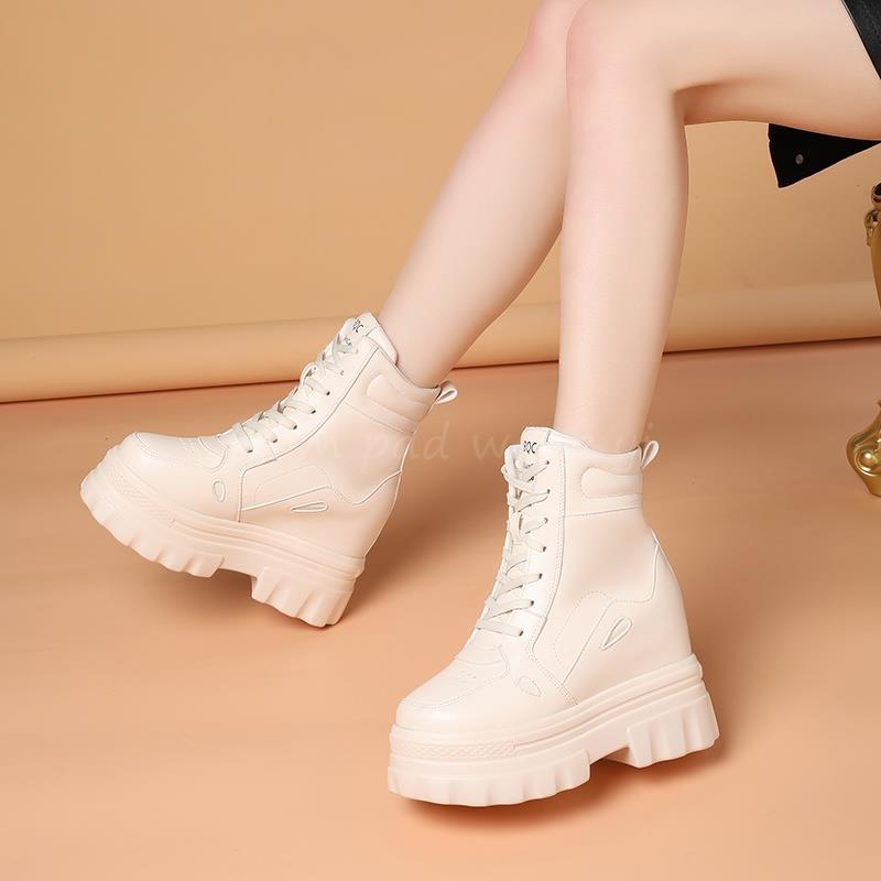 漫展cos增高马丁靴厚底10cm男女小个子机车靴显腿细中筒靴