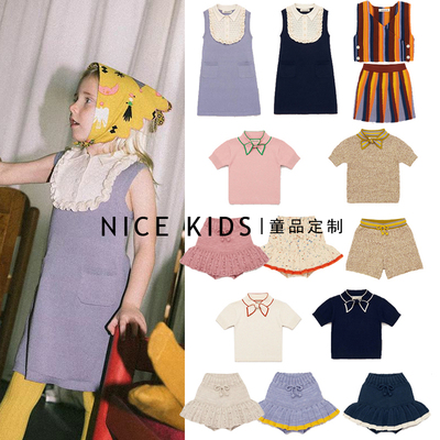 儿童女宝宝针织毛线套装连衣裙