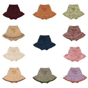 裙 儿童短裙女童纯色彩点裤 ins复古风25秋季 MP秋冬针织系列