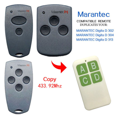 MARANTEC Digita D302 D304 D313 remote control 433mhz 遥控器