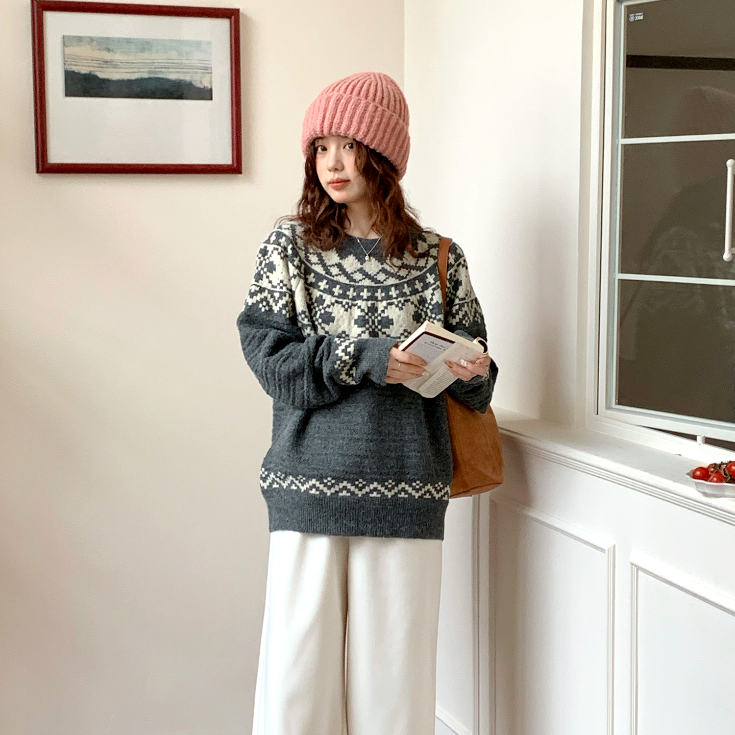 CRISP日系穿搭费尔岛打底针织衫女毛衣内搭超好看2025冬季新款