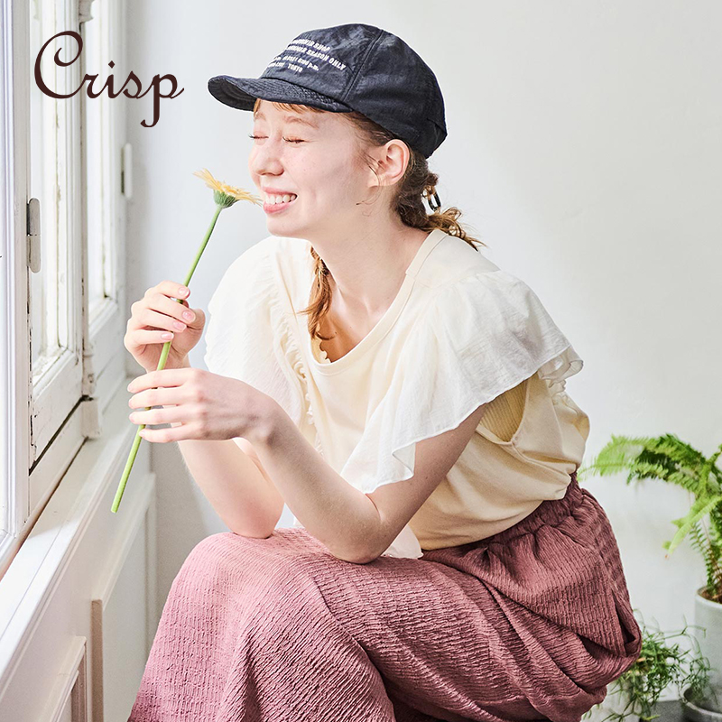 CRISP日系穿搭无袖纯棉t恤