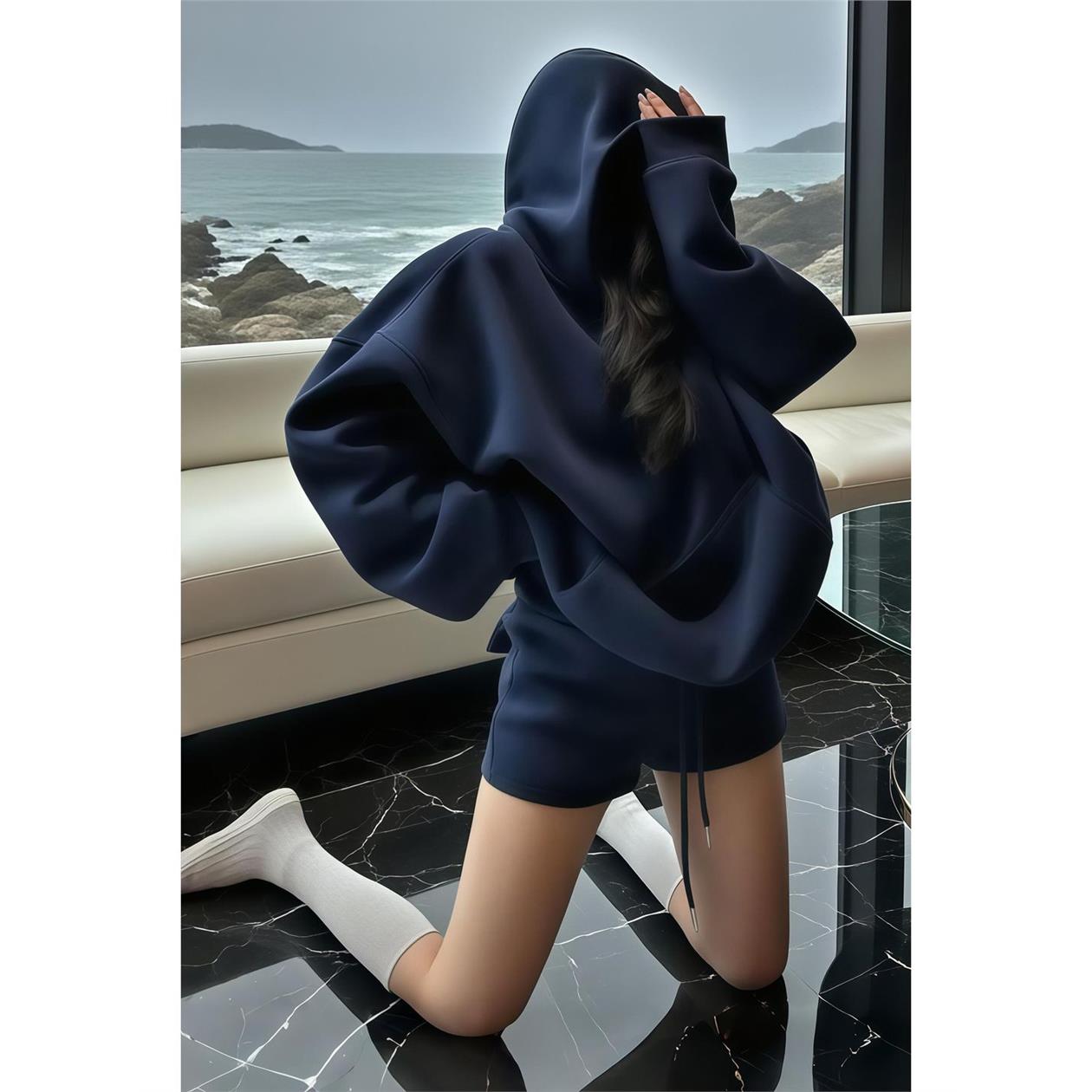 休闲风卫衣套装女春秋高