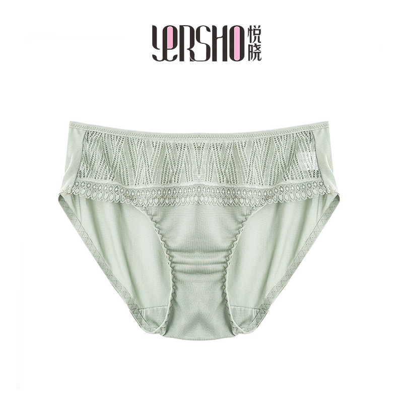 真丝纯色成人女士莲蓬内裤