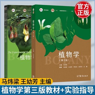 正版包邮】植物学 第三版 马炜梁 王幼芳 第3版 高等教育出版社 配植物学实验指导第二版改版植物学考研精解教材