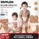 WHYLOOK 婴儿包屁衣7A抗菌纯棉睡衣宝宝衣服三角爬爬服春秋连体衣