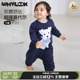 WHYLOOK 保暖婴儿衣服外出爬爬服居家服 宝宝连体衣莫代尔棉春秋季
