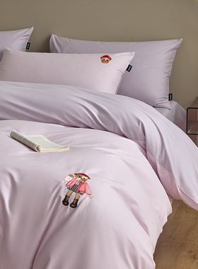 全棉轻奢高级感紫色2米x2米3被套单件180cmx220cm 220cmx240cm