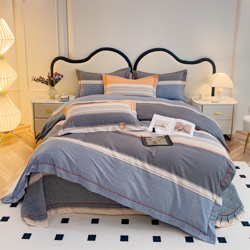 全棉2米x2米2大床床盖款四件套