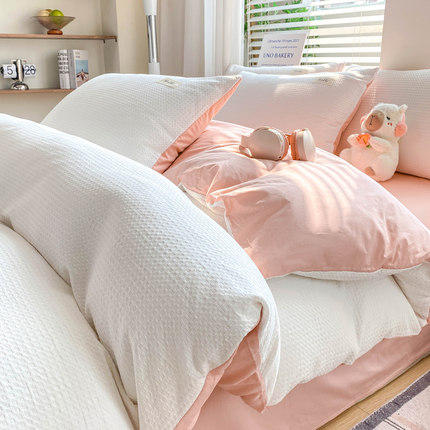 全棉优质180乘200被套180x220cm180x200cm四件套轻奢高级感主卧室