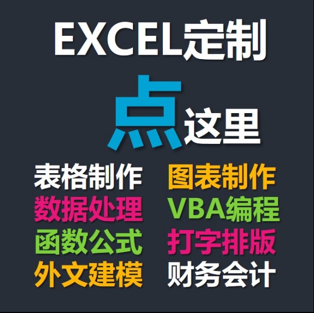 Excel表格制作VBA代做宏编程序定制作图表设计函数据处理统计分析