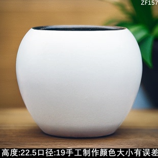 大号绿植盆 花盆圆球家用盆陶瓷北欧风绿植花卉盆客厅室内落地欧式