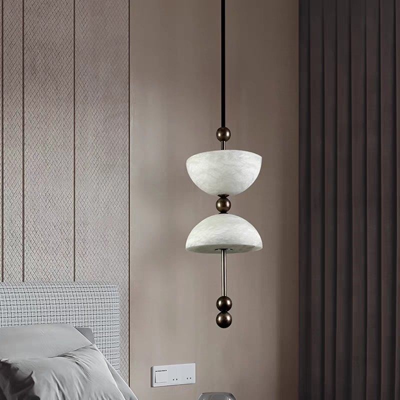 西班牙云石吊灯背景墙餐厅玄关吧台复古侘寂样板房酒店卧室床头灯,家装灯饰光源,床头/玄关/吧台/过道吊灯,淘宝优惠券,粉丝福利购,淘宝优惠卷