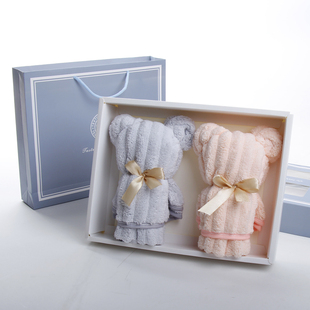 糖果条珊瑚绒毛巾礼盒套装单条装吸水礼品定制回礼企业福利伴手礼