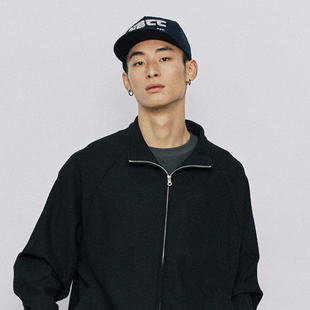 粗斜纹日常休闲外套男士 WOW意志驱动24春夏潮牌 立领卫衣夹克