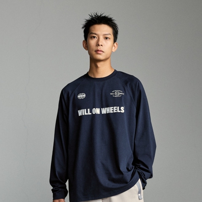 WOW意志驱动热爱认证运动功能长袖T恤热身索罗娜宽松透气快干T恤