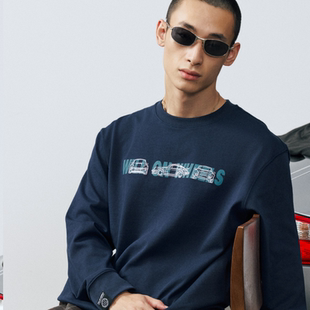 T米粒绣简约高级感 WOW汽车文化重磅911刺绣休闲长袖 工艺堆叠