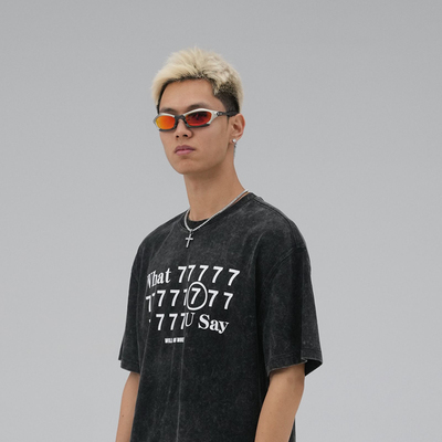 意志驱动短袖纯棉青年粤语T恤