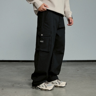 轻暖长裤 WOW潮牌机能风宽松驾驶日经典 舒适休闲裤 裤 直筒工装